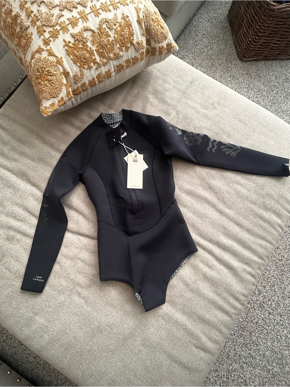 Billabong Black Long-Sleeve One-Piece Wetsuit